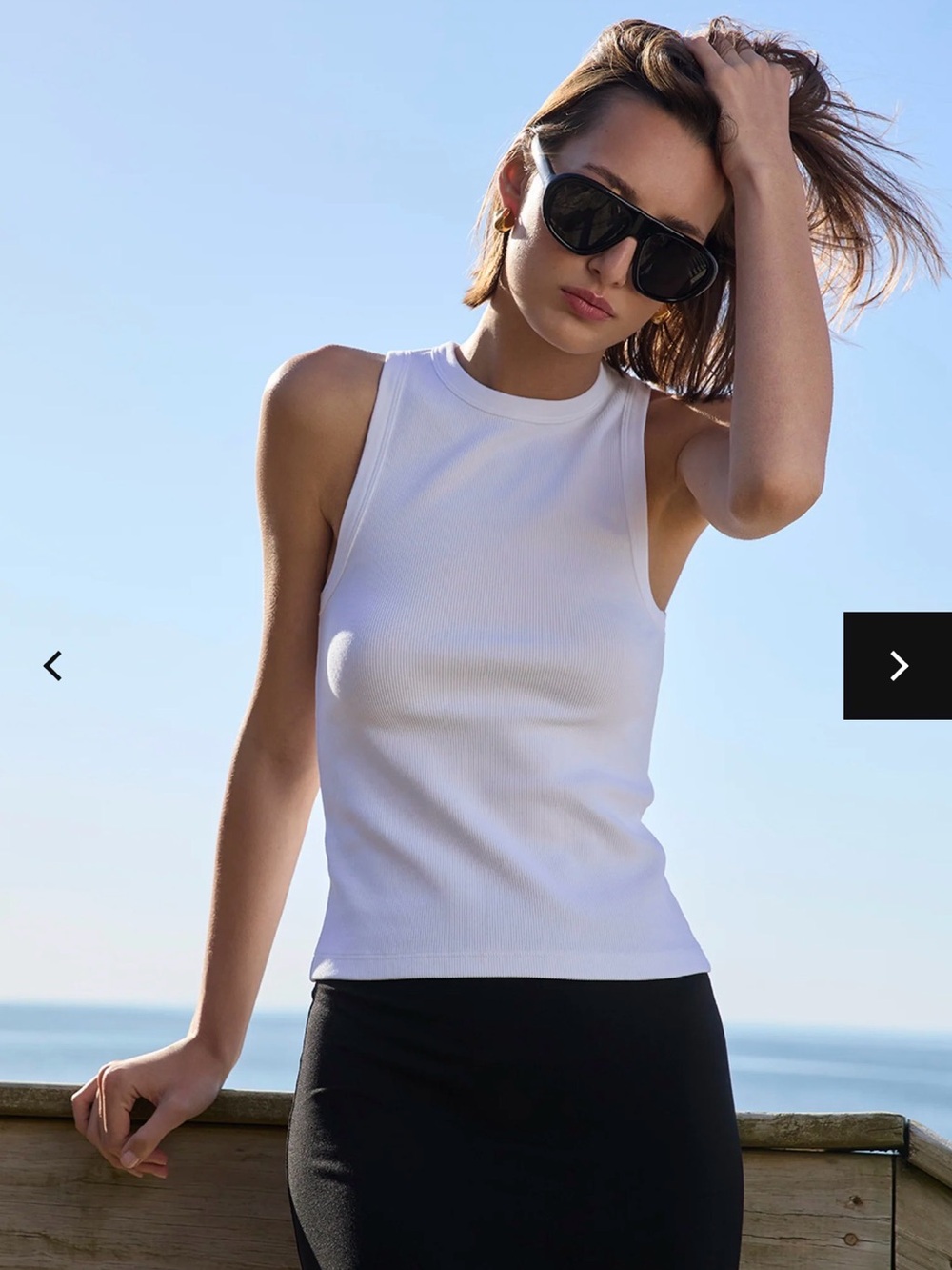 Soldout.nyc THE NOT SO BASIC TANK IN WHITE - XS